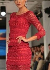 Вечернее платье от Vanessa Montoro красное