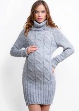 Платье-свитер вязаное для беременных