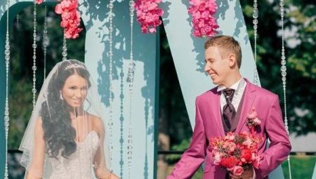 Розовое свадебное платье – для романтичных и нежных невест